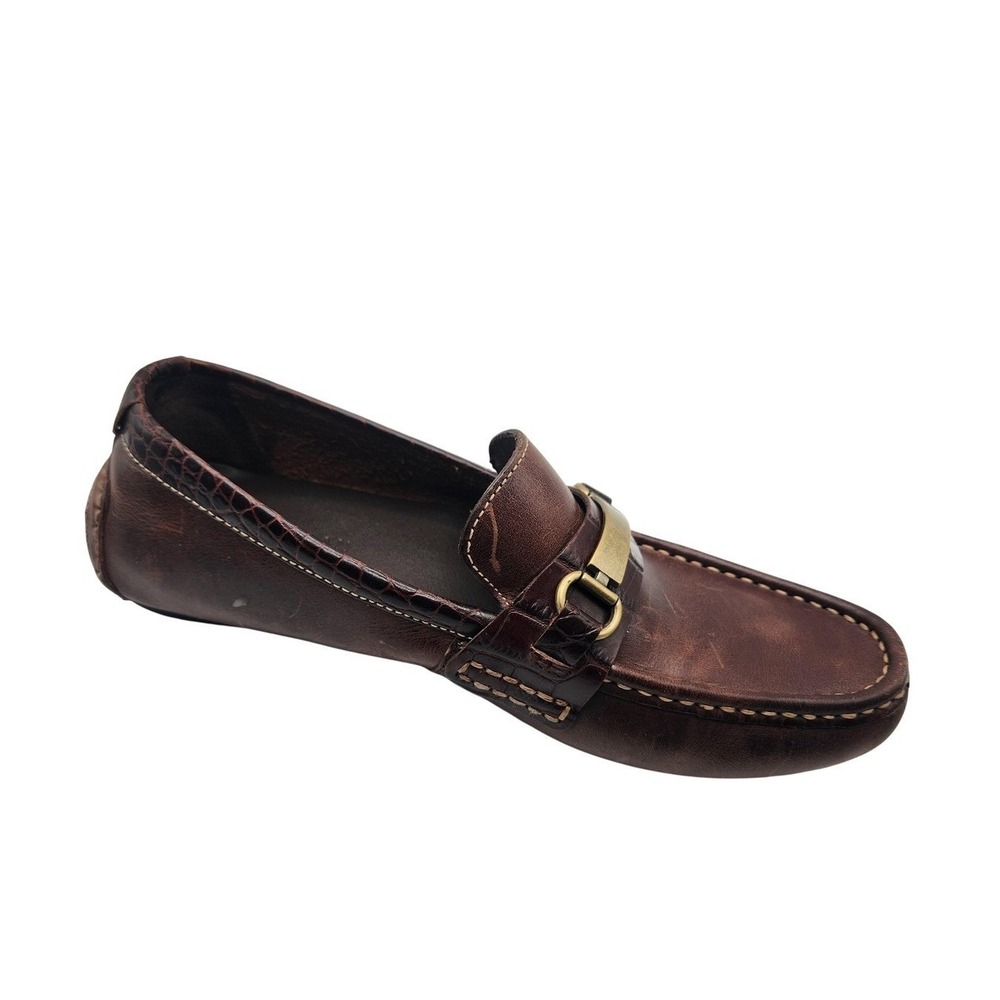 Cole Haan Shoes Mens Size 8 Brown Leather Slip On Driver Loafers Casual C11396